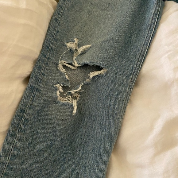 AGoldE 90’s distressed button fly size 24 100% cotton - Picture 9 of 11